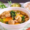 節約&SDG♪野菜の皮入り団子の具沢山汁
