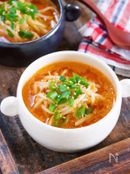 お鍋で3分♪『もやしのうま辛♡スタミナ味噌スープ』