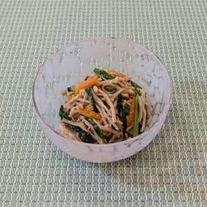 𝔂𝓾𝓶𝓲🍓の作ってみた!投稿(火を使わない♪えのきとニラのごまナムル)