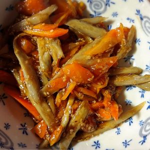 チョビの助の作ってみた!投稿(『ごぼうの甘辛炒め』味が絡んでご飯がすすむ！簡単お弁当おかず)
