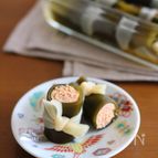 レンジで簡単！明太子の昆布巻き