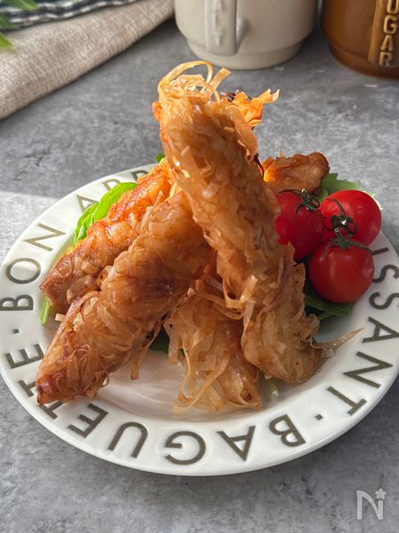 【パリパリチキン】春巻きの皮で新食感♪