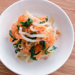ミルクの作ってみた!投稿(【ニラともやしのやみつきナムル】作り置きOK！)