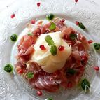 カブと生ハムのミント風味マリネ