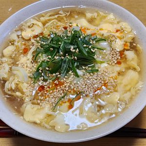 ナムディの作ってみた!投稿(チキンラーメンで お手軽サンラータン風♪)