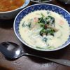 ぷりまめの作ってみた!投稿(小麦粉・生クリーム不使用♪海老とほうれん草のクリームチーズ煮)