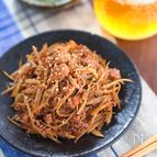 【ごぼうとひき肉のコチュジャン炒め】コク旨＆ピリ辛！