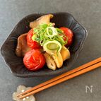 簡単♪エリンギとミニトマトのバター醤油炒め