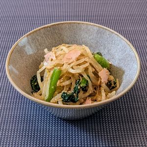 𝔂𝓾𝓶𝓲🍓の作ってみた!投稿(もやしと小松菜とちぎりハム《ごま味噌サラダ》)