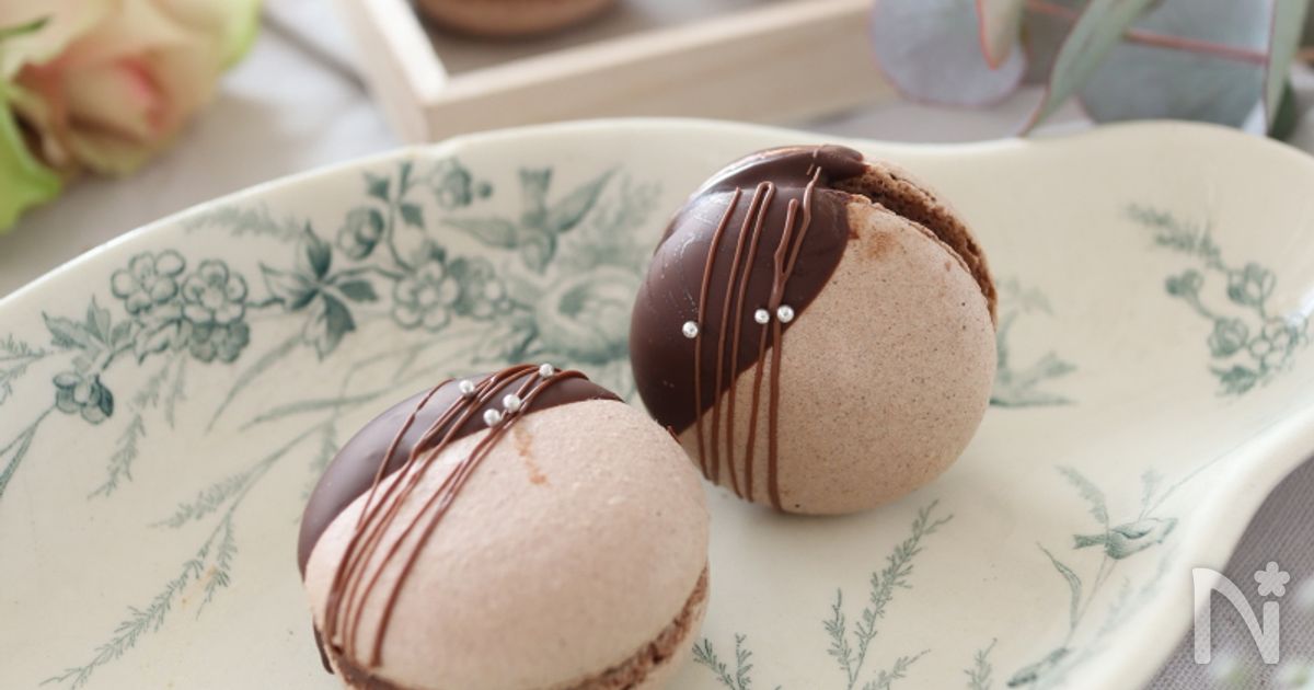 バレンタインに♪チョコマカロン
