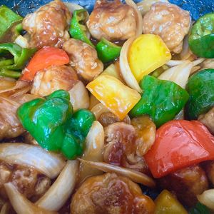 ゆかりの作ってみた!投稿(簡単!豚こま団子でヘルシー!揚げない酢豚)