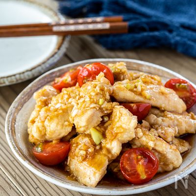 作り置きにも♪鶏ムネのさっぱりマリネ
