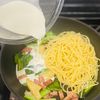 白だしで簡単♪【たけのこと小松菜の和風クリームスパゲティ】の工程6