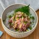 3分で完成！【ごま油香るとろたく丼】