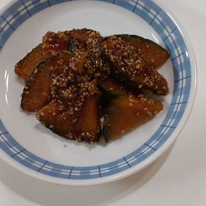 1バーバミーの作ってみた!投稿(箸が止まらない♩【かぼちゃの甘辛胡麻炒め】)