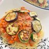 すみれの作ってみた!投稿(♡簡単ミートソースのレシピ♡『茄子のミートソースパスタ』)
