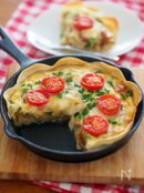 餃子の皮でカルボキッシュ