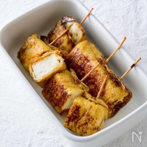 節約レシピで大満足！お弁当にも【油揚げのはんぺん照り焼き】