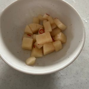 シャオランの作ってみた!投稿(大根消費に♪ピリ辛大根漬け！)