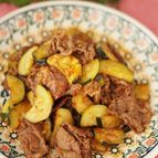 季節を楽しむ旬ごはん✿牛肉とズッキーニのデミグラスソース風