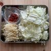 キャベツとえのきの梅おかかあえ♪梅×かつお節のさっぱり味！の下準備