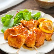 【鶏むね肉のレモン照り焼き】しっとりテリうま♡