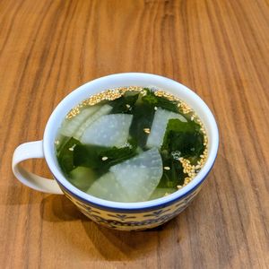 るるる♪の作ってみた!投稿(【大根とわかめのごま中華スープ】5分煮るだけ♪)