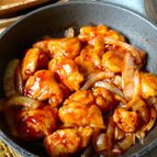 ワンパン10分【鶏肉BBQソース炒め】ケチャップとソースで♩