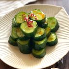 【ピリ辛きゅうり】調味料と混ぜて、ポリ袋で完成！