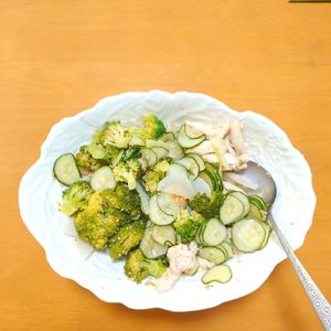 1046439の作ってみた!投稿(ブロッコリーとささみ《旨だし♡パワーサラダ》)