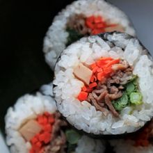常備菜でつくる【節分の恵方巻】たけのこと菜の花で、春の味。