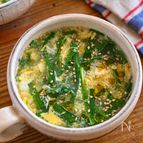 にらたまとろみスープ【材料二つ！迷ったときにパパっと作れる】