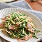 ベーコンと水菜のシャキッとソテー