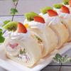 米粉の白いロールケーキの工程8
