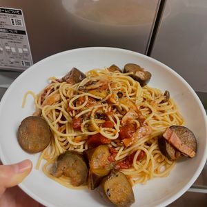 ケの作ってみた!投稿(【なすとベーコンのピリ辛トマトパスタ】カフェ風簡単ごはん♪)