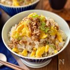 ふわたま肉味噌混ぜごはん