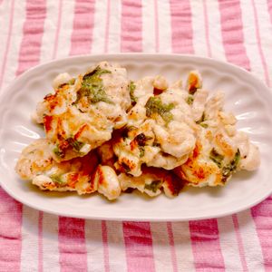 ビートの作ってみた!投稿(むね肉deうま塩しそつくね【#作り置き#下味冷凍#お弁当】)