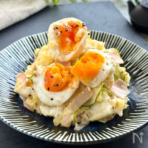 〖長芋ポテトサラダ〗ネバとろ新食感♪レンジで簡単&時短⭐︎