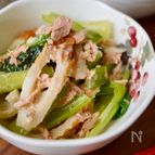 旨味がぎゅっ♡とりこ飯!!【小松菜とちくわとツナの和え物】