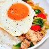 まゆの作ってみた!投稿(ご飯すすむ！セロリで作るガパオライス)