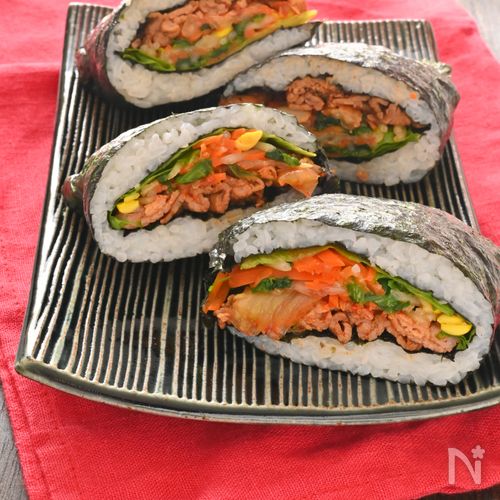 栄養満点！折りたたみキンパ