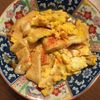 たりおの作ってみた!投稿(簡単！節約！美味しい！「ネギと油揚げの卵とじ丼」)