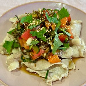 すみの作ってみた!投稿(夏野菜たっぷり豚しゃぶサラダ)