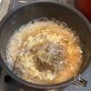 ごま香る 中華風もずく卵がゆの工程3