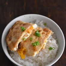 ～半熟たまごの照り焼きのっけごはん～