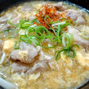 ゆみの作ってみた!投稿(【鶏肉とふわふわ卵のかき玉うどん】とろ〜り鶏だし麺つゆ♬︎)