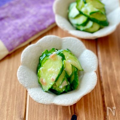 さっぱりおいしい♪きゅうりの梅塩麹漬け