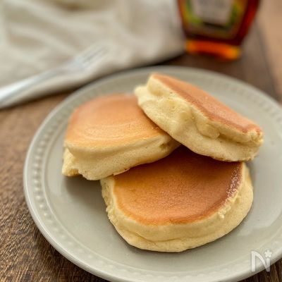 ベーキングパウダーなし!ふわふわ無添加米粉パンケーキ