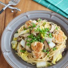 とろ旨♡白子のごま味噌パスタ