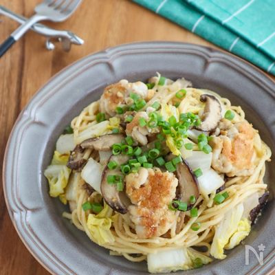 とろ旨♡白子のごま味噌パスタ